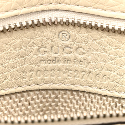Gucci Cellarius Calfskin Small Bamboo Daily Top Handle Bag Mystic White 6 of 12