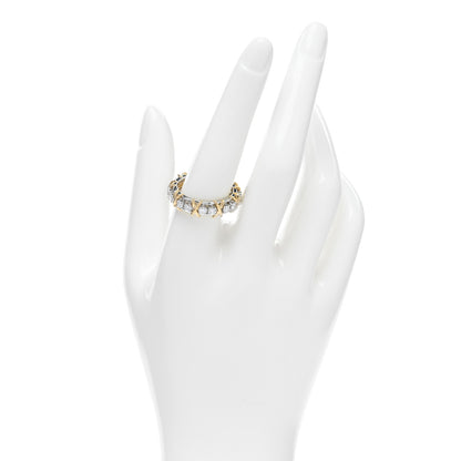 Tiffany Platinum 18K Yellow Gold Diamond Schlumberger Sixteen Stone Ring 60 9 2 of 5