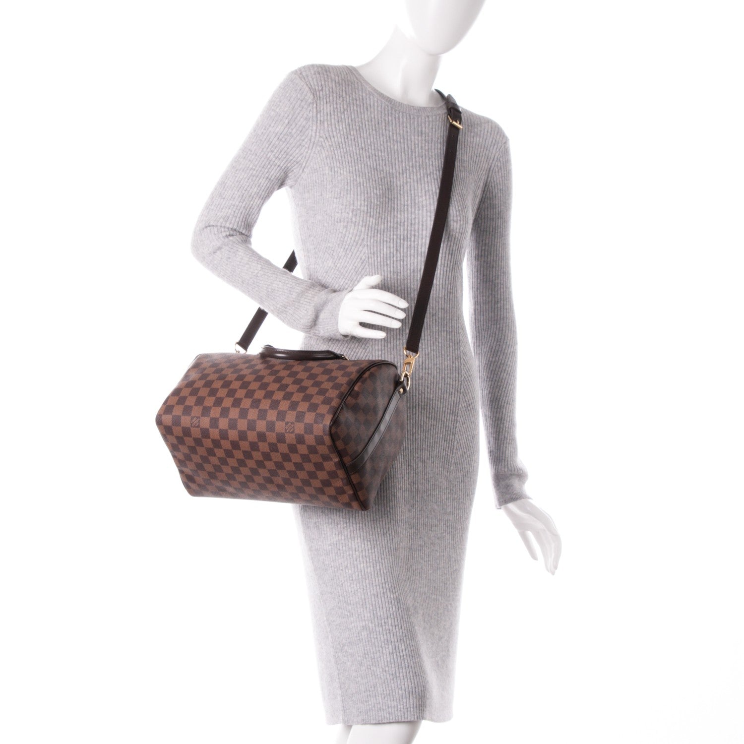 Louis Vuitton Damier Ebene Speedy Bandouliere 30 2 of 8