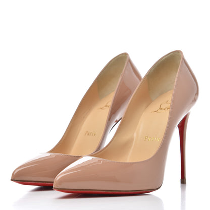Christian Louboutin Patent Pigalle Follies 100 Pumps 36.5 Nude 3 of 15
