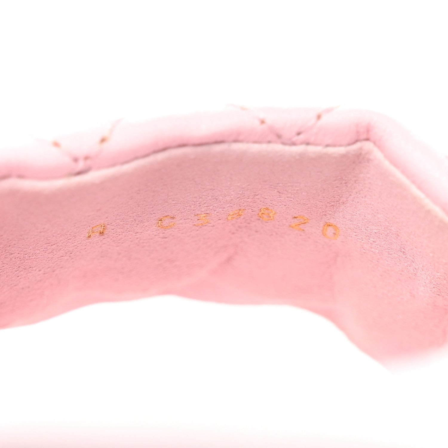 Chanel Lambskin Quilted Textured CC Mules 37 Light Pink 7 of 9