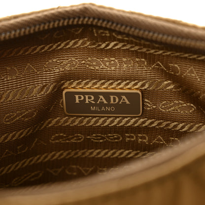 Prada Tessuto Nylon Stitched Shoulder Bag Tobacco 6 of 11