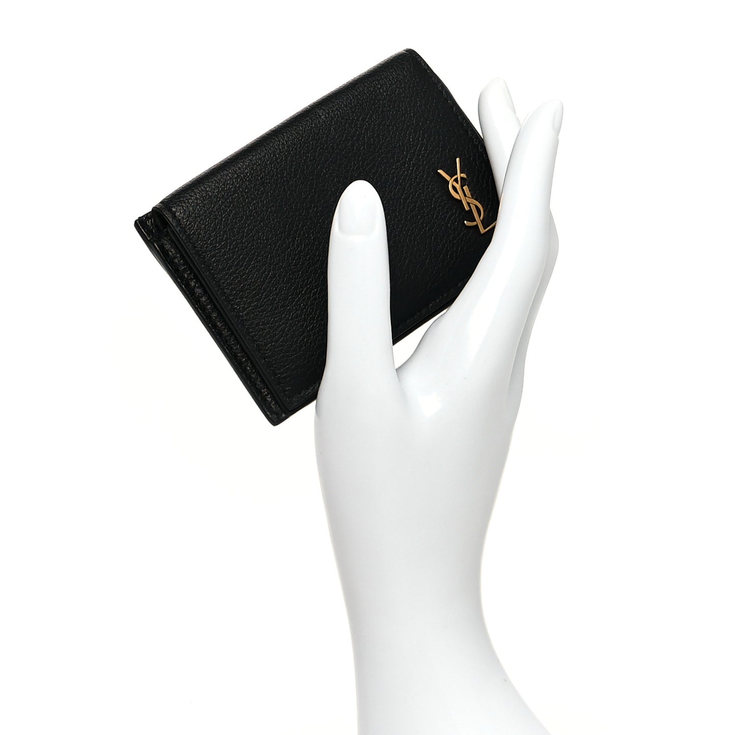 Calfskin Monogram Coin Pouch Black