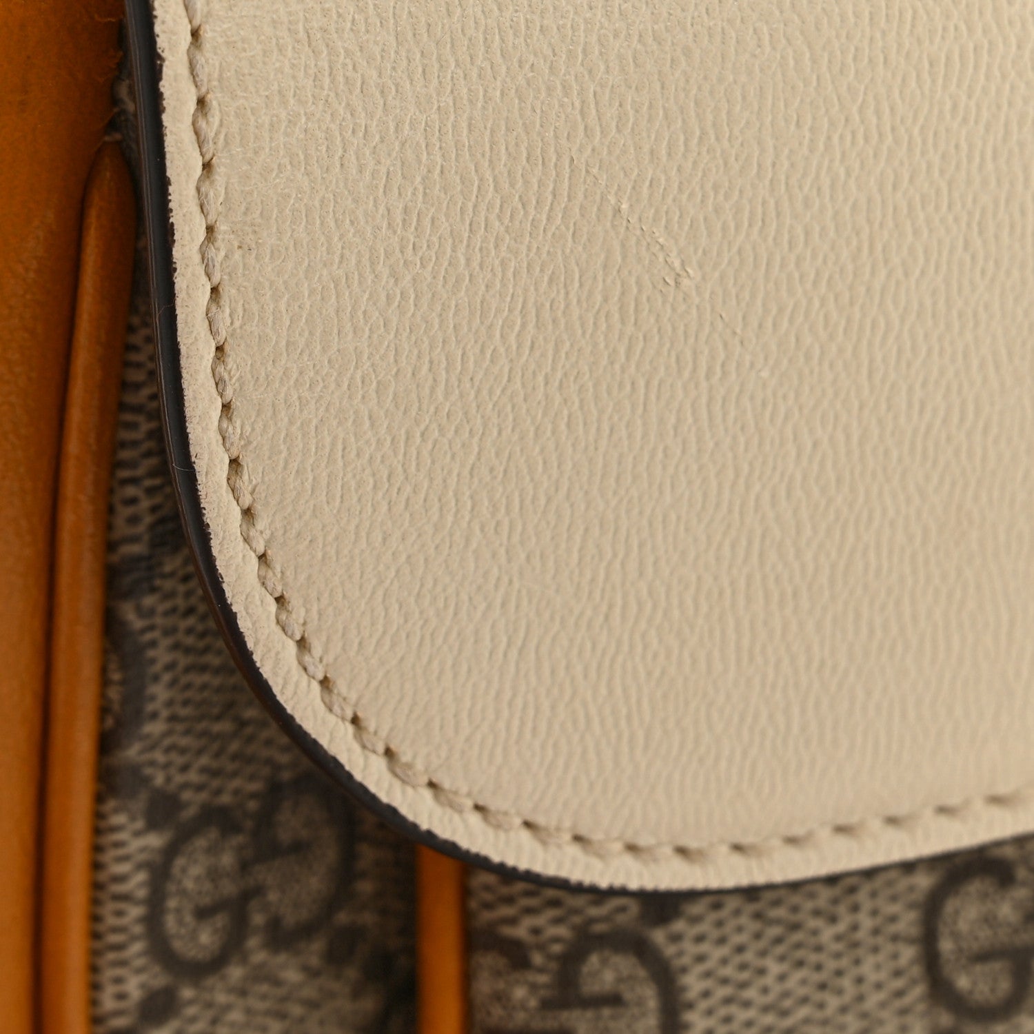 Gucci GG Supreme Monogram Calfskin Mini Padlock Flap Pocket Shoulder Bag Beige Mystic White Sun Oil 14 of 14