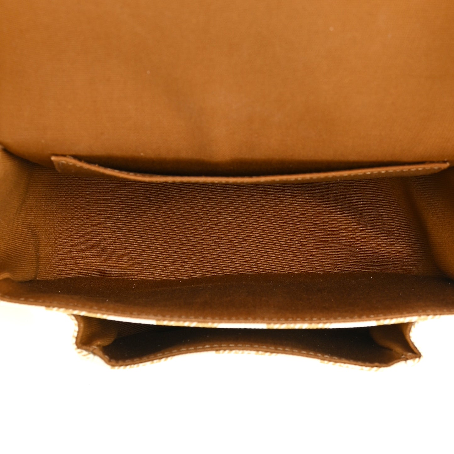 Triomphe Canvas Medium Folco Bag White