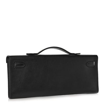 Hermes Swift Kelly Cut Clutch Pochette Black 3 of 29