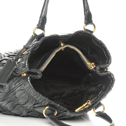 Prada Nappa Gaufre Tote Black 5 of 11