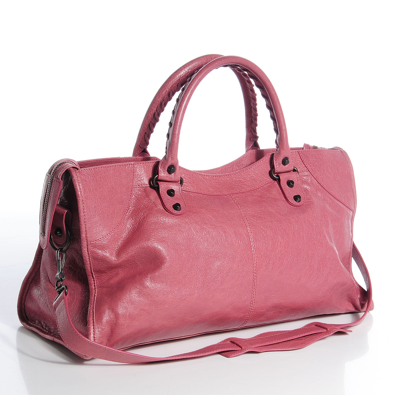 Balenciaga Agneau Classic Hardware Part Time Rose Bruyere 8 of 15