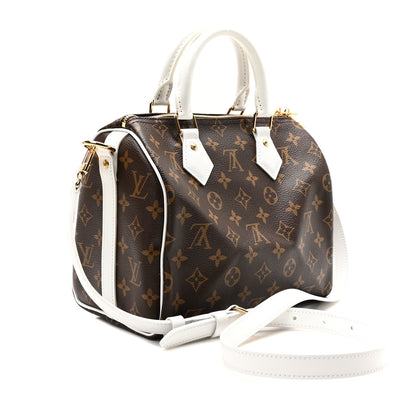 Louis Vuitton Monogram LV Match Speedy Bandouliere 25 White 3 of 9