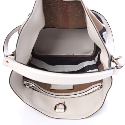 Burberry Canvas Mega Check Medium Ashby Hobo White 4 of 11