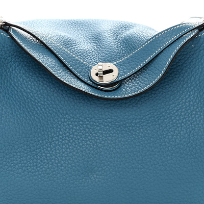 Hermes Taurillon Clemence Lindy 30 Bleu Jean 7 of 11