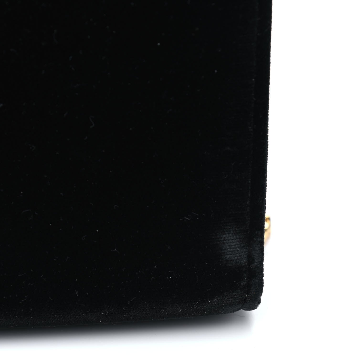 Saint Laurent Velvet Medium Monogram Kate Tassel Shoulder Bag Black 5 of 9