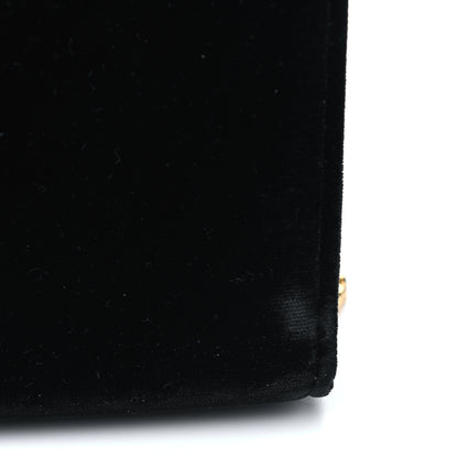 Saint Laurent Velvet Medium Monogram Kate Tassel Shoulder Bag Black 5 of 9