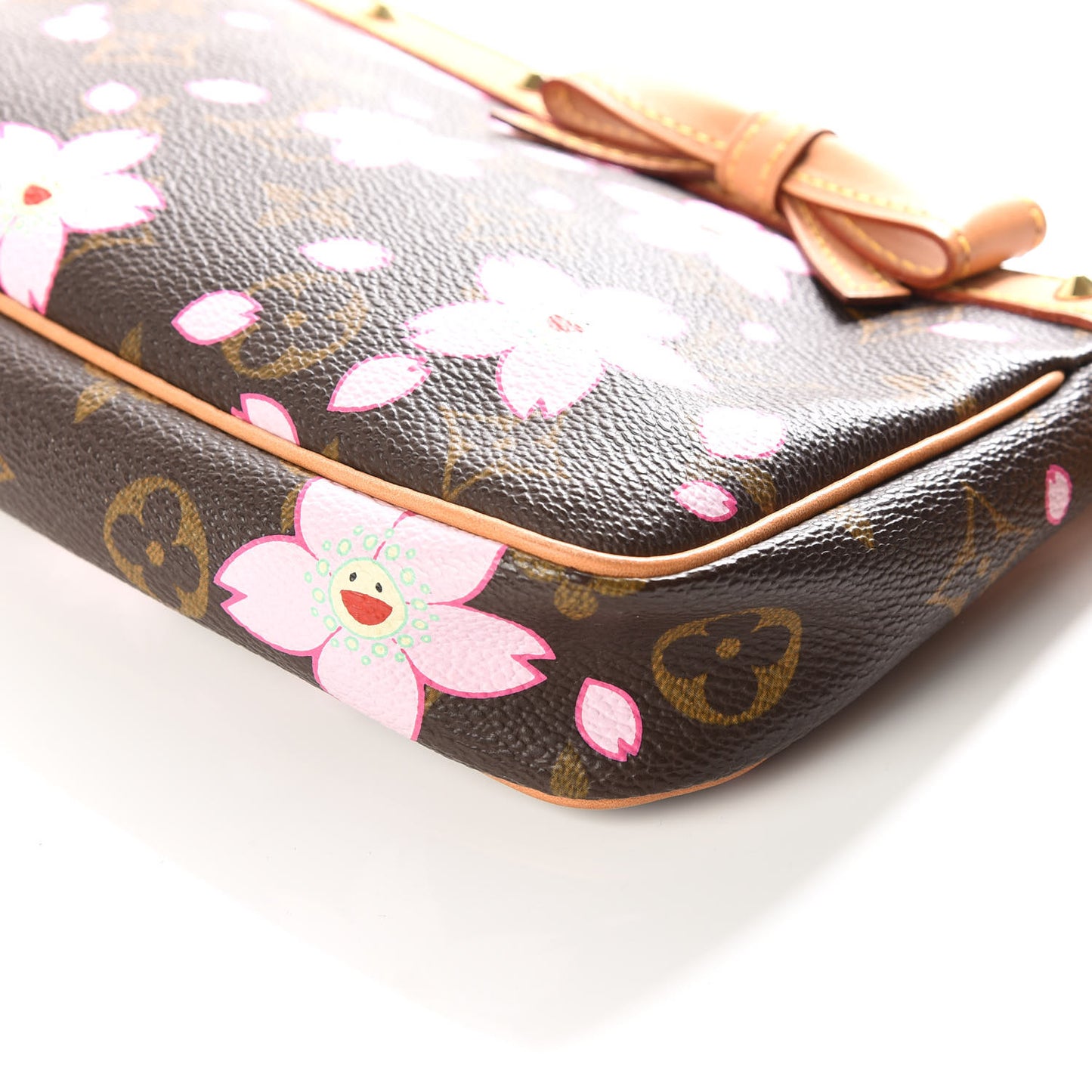 Monogram Cherry Blossom Pochette Accessories Brown