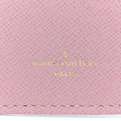 Louis Vuitton Damier Azur Victorine Wallet Rose Ballerine 4 of 4