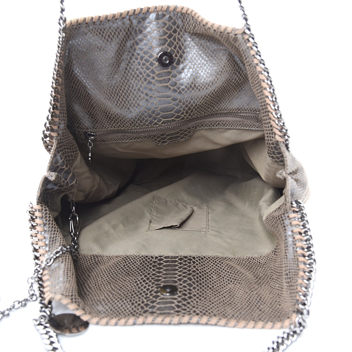 Eco Python Big Falabella Tote Brown