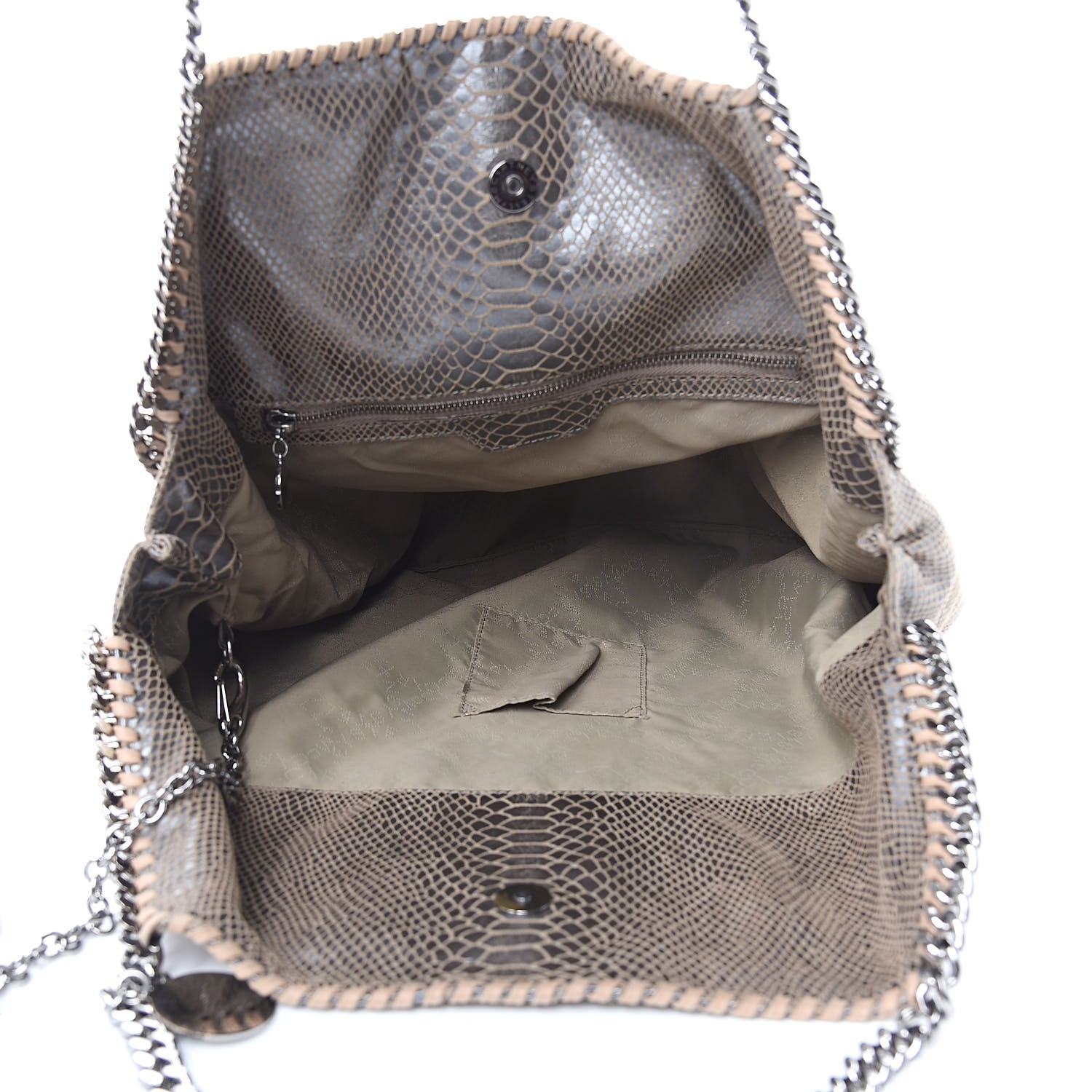 Stella McCartney Eco Python Big Falabella Tote Brown 5 of 9