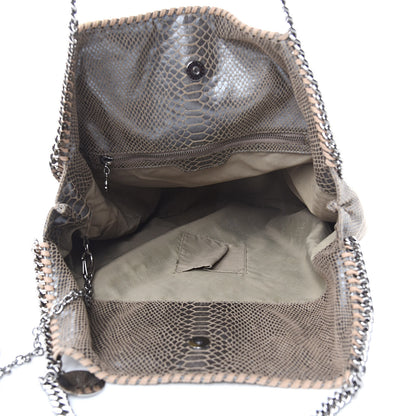 Stella McCartney Eco Python Big Falabella Tote Brown 5 of 9