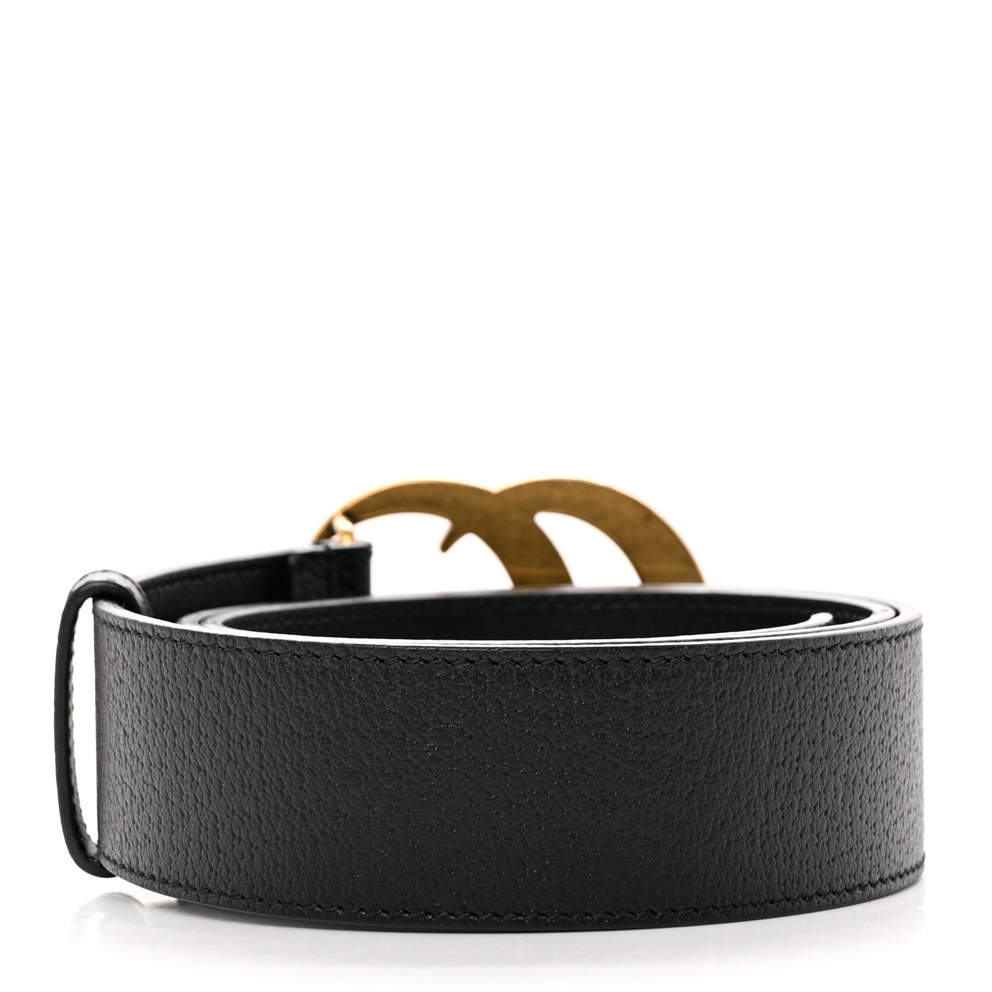 Textured Calfskin Double G 40mm Belt 80 32 Black