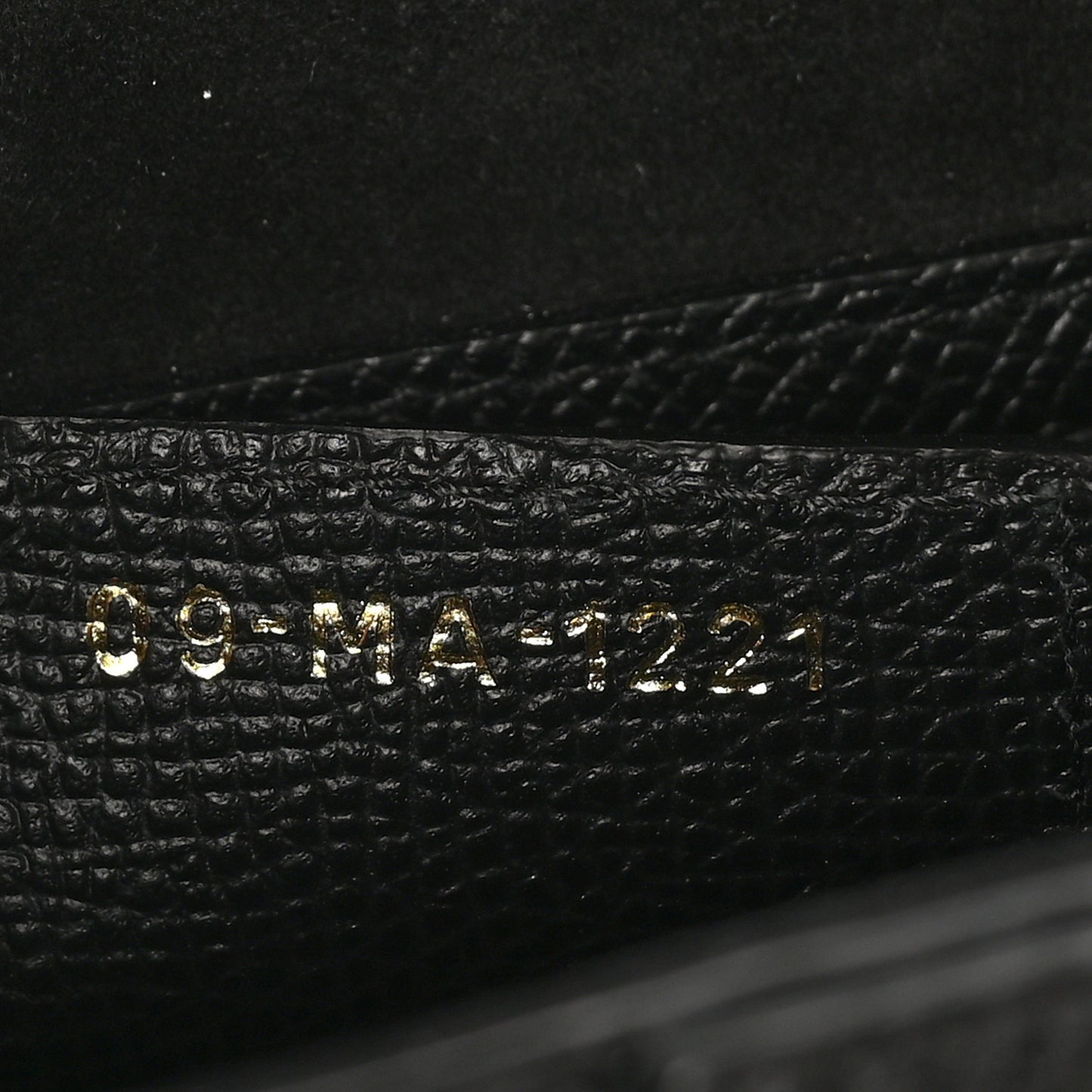 Grained Calfskin Saddle Bag Black