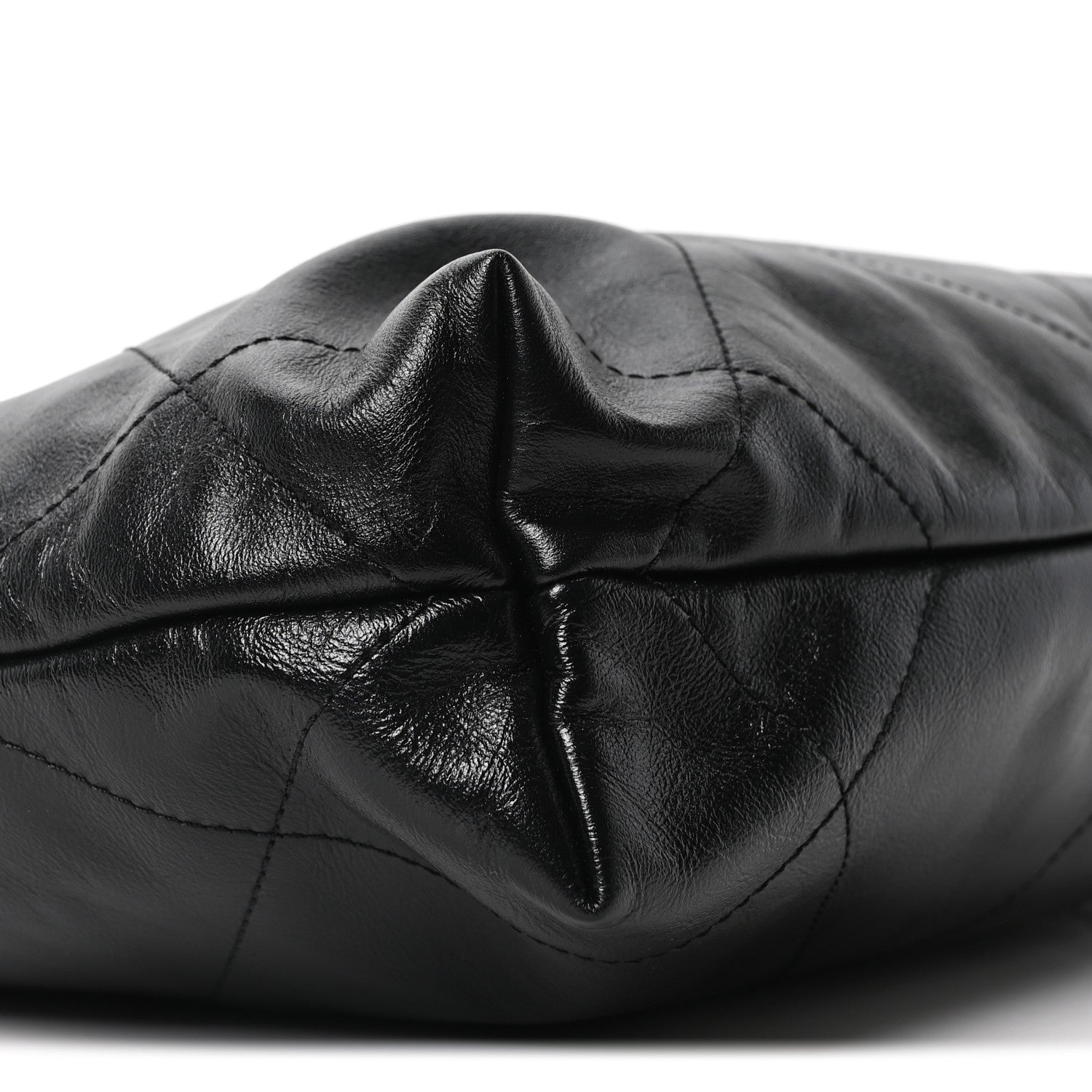 Chanel Shiny Calfskin Quilted Small Chanel 22 Black 9 of 10