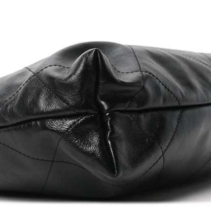 Chanel Shiny Calfskin Quilted Small Chanel 22 Black 9 of 10