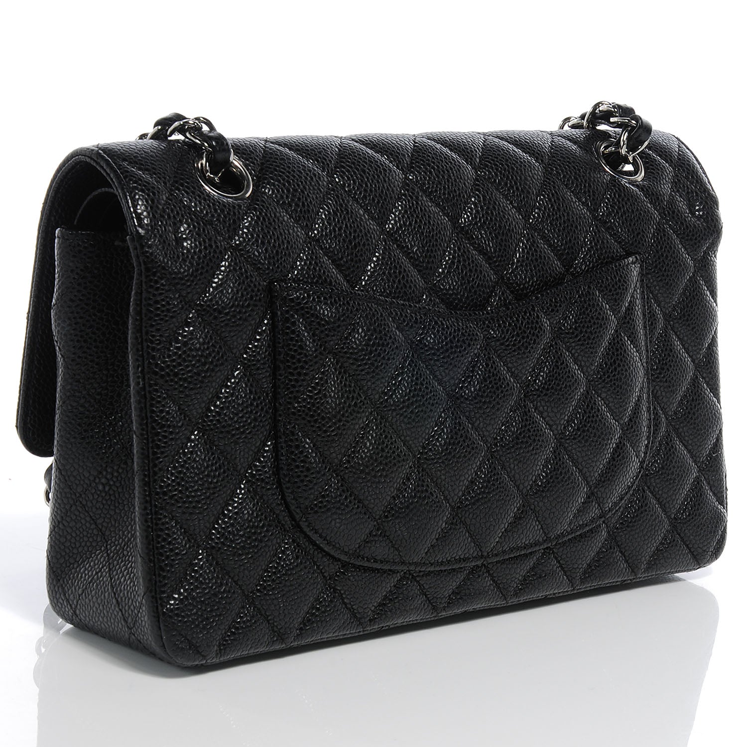 Chanel Caviar Quilted Medium Double Flap Black 3 of 8
