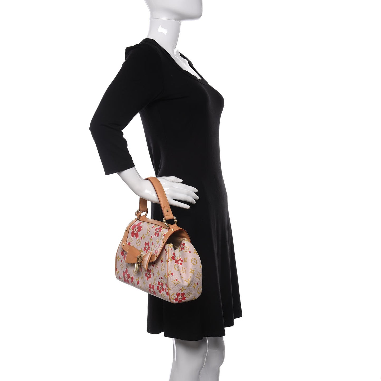 Monogram Cherry Blossom Sac Retro Bag Red