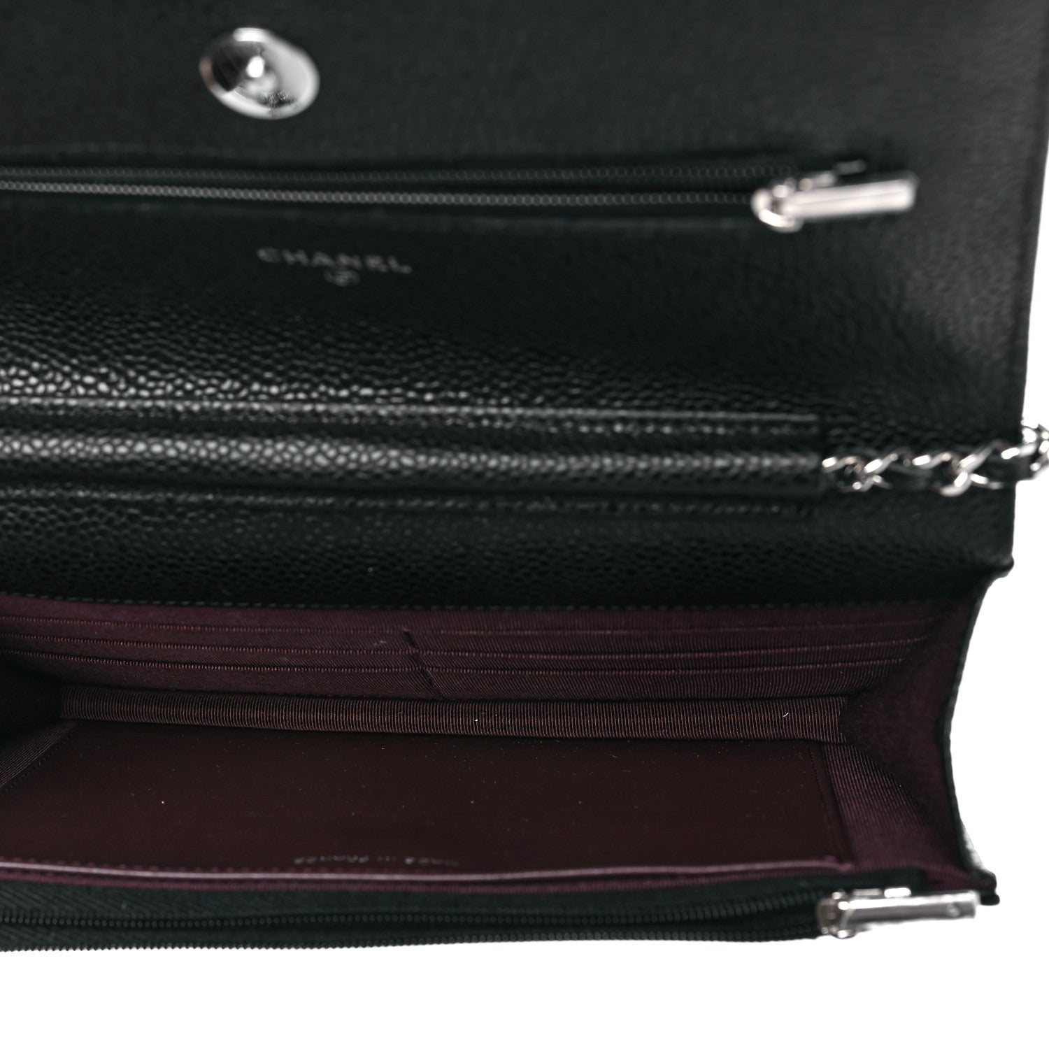 Chanel Caviar Quilted Wallet On Chain WOC Black 5 of 11
