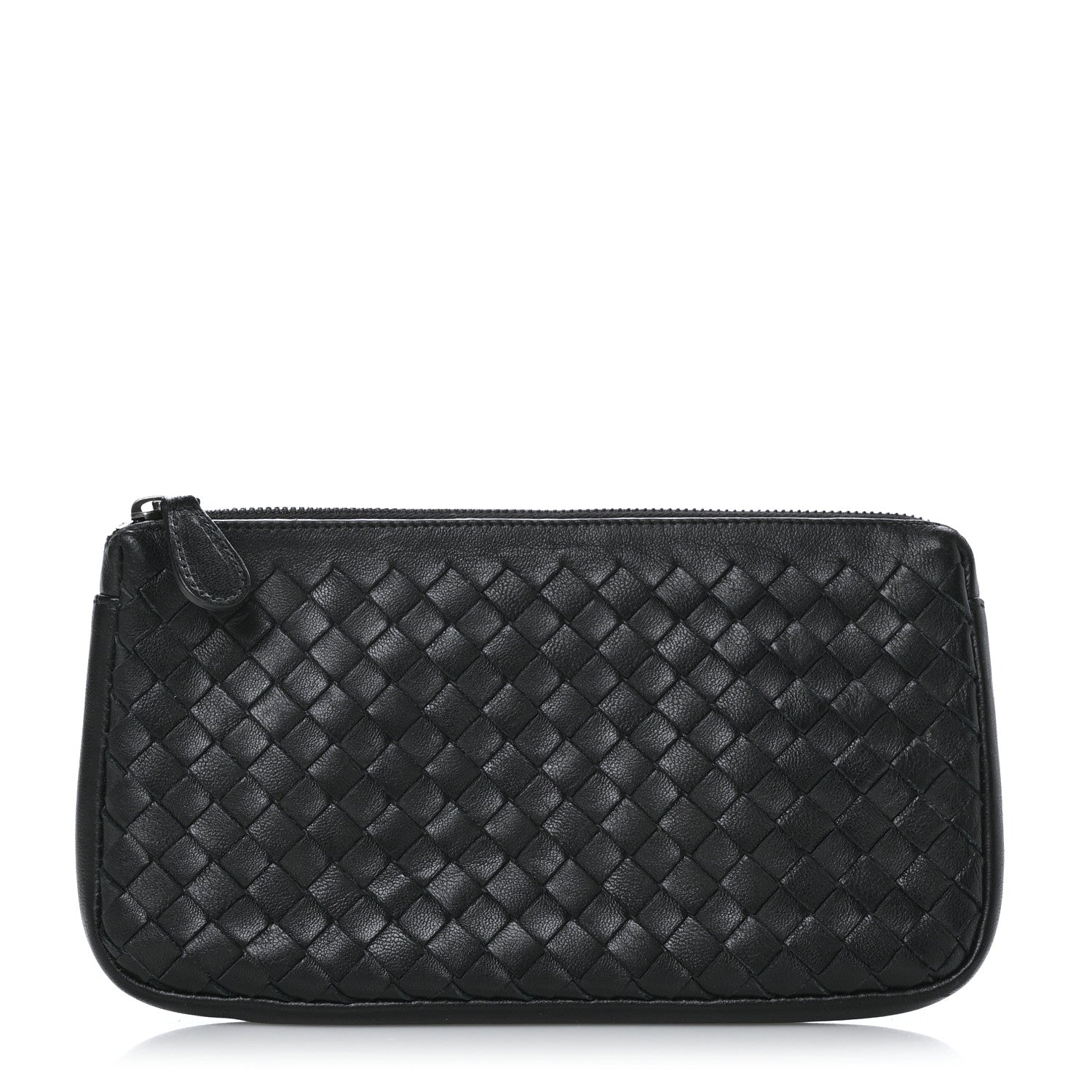 Bottega Veneta Nappa Intrecciato Zip Pouch Black 1 of 9