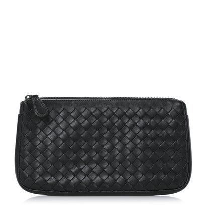 Bottega Veneta Nappa Intrecciato Zip Pouch Black 1 of 9