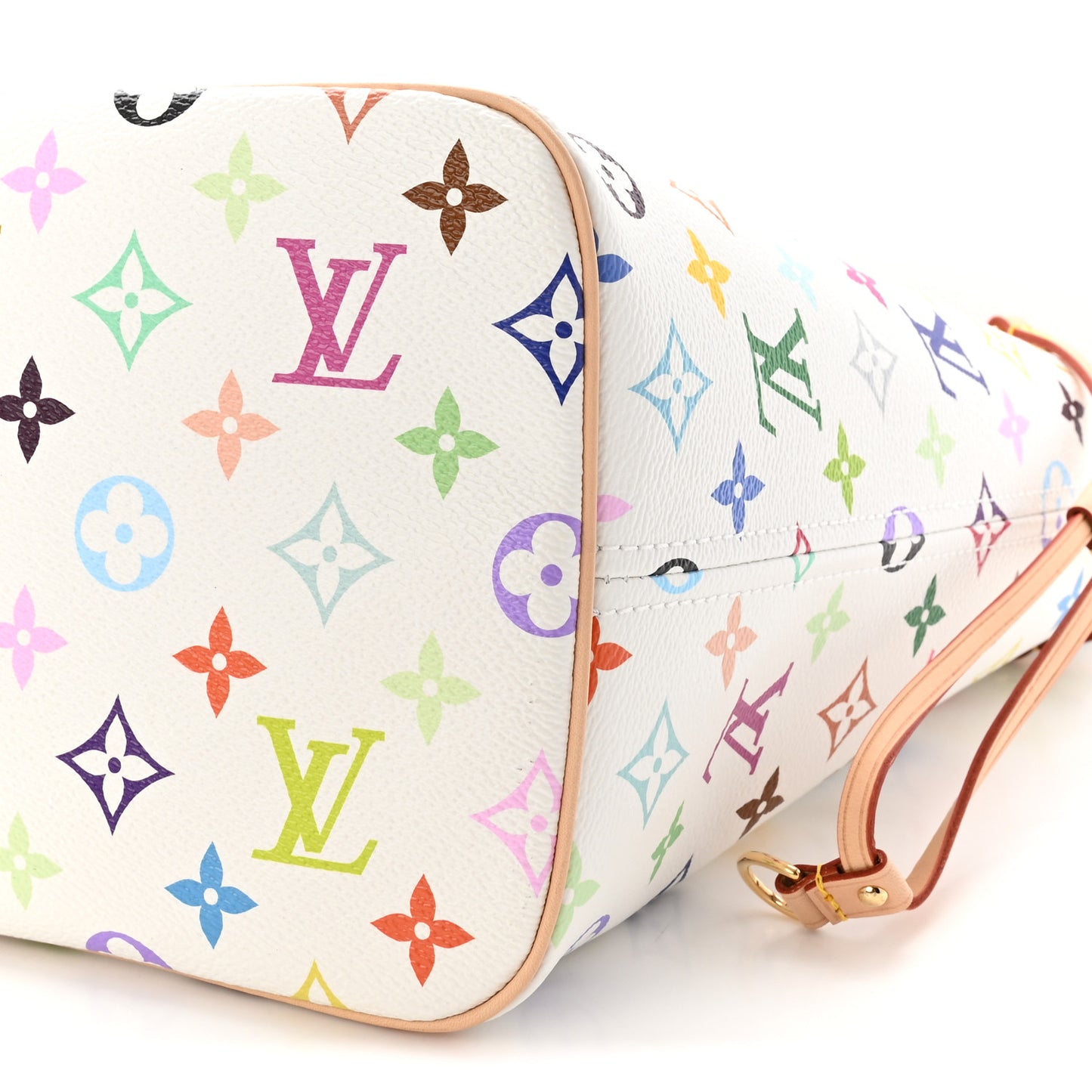 LV X TM Monogram Multicolor Neverfull MM White