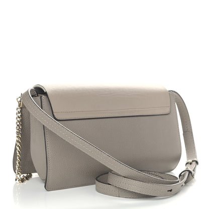 Chloe Grained Calfskin Lambskin Small Faye Shoulder Bag Motty Grey 3 of 11
