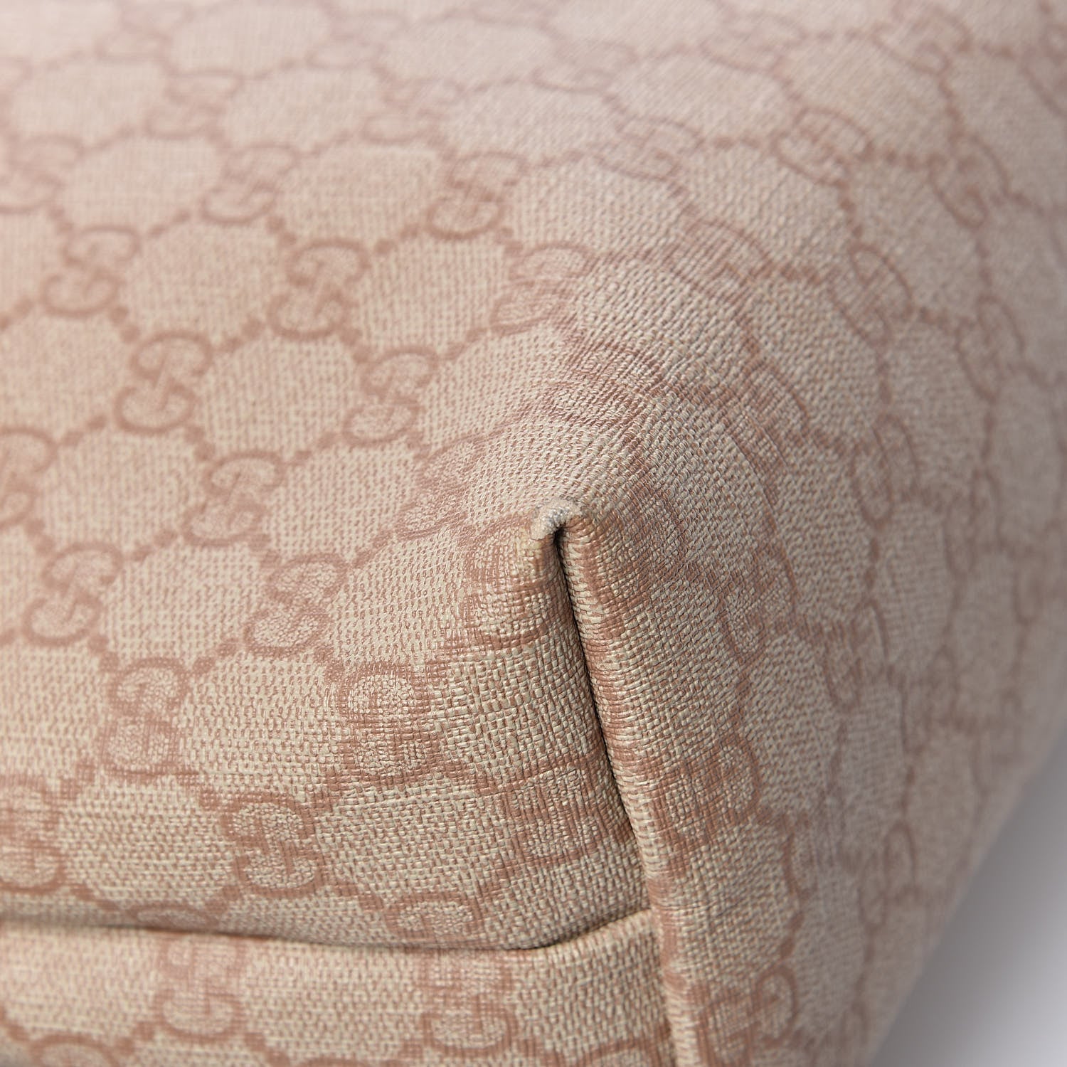 Gucci GG Supreme Monogram Medium Zippered Shopping Tote Winter Rose 11 of 13