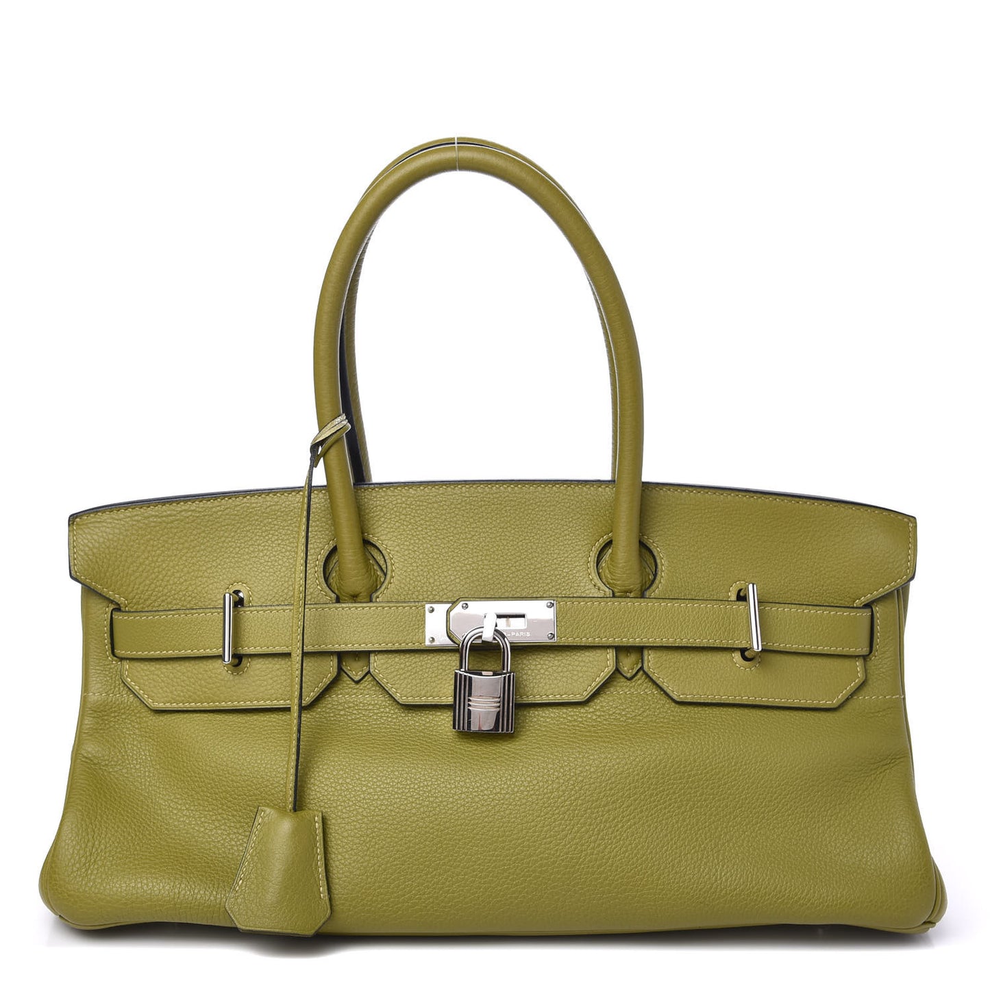 Taurillon Clemence JPG Birkin 42 Chartreuse