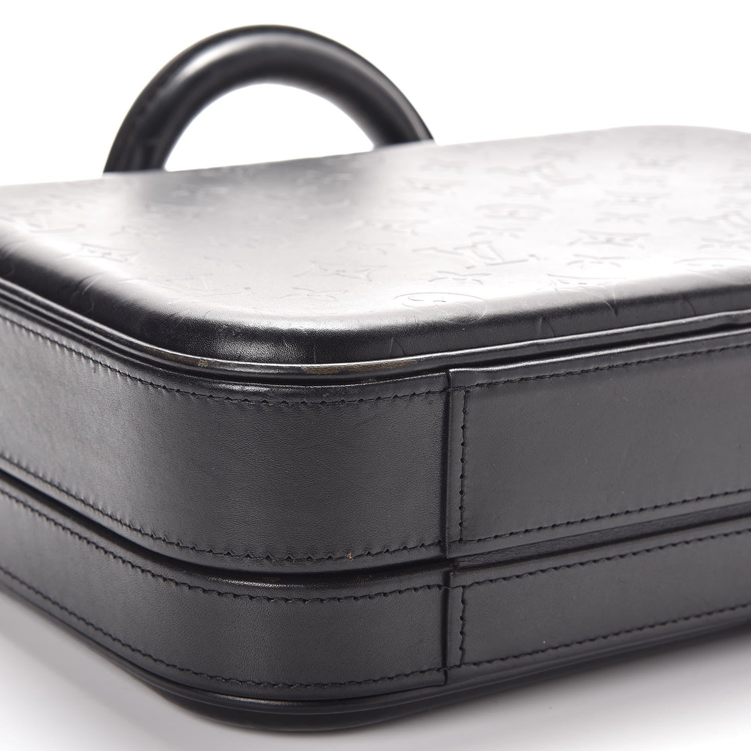 Louis Vuitton Monogram Glace Valisette PM Black 12 of 13