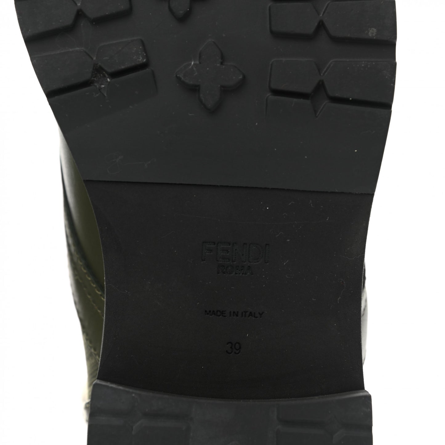 Vitello Stretch Fabric FF Rockoko Biker Boots 39 Military Oliva Tobacco Black