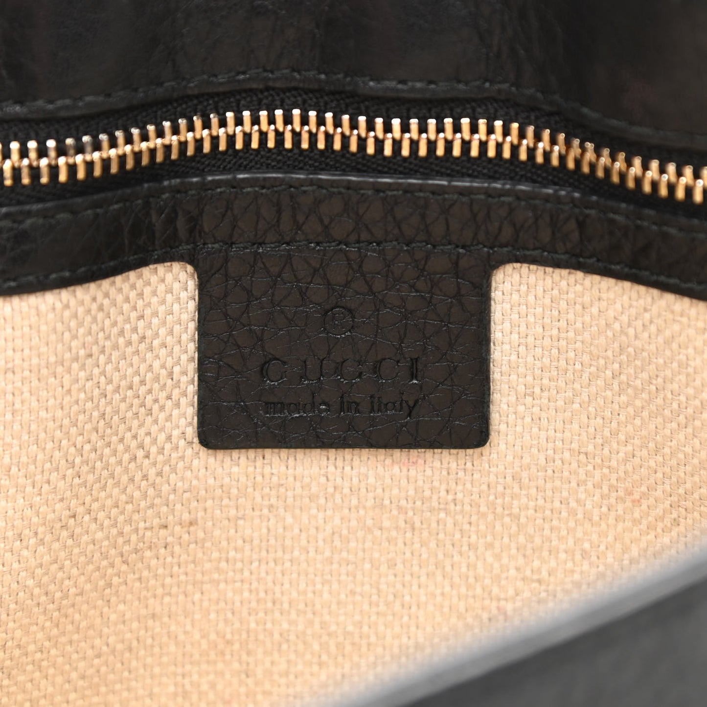 Pebbled Calfskin Medium Soho Flap Crossbody Black