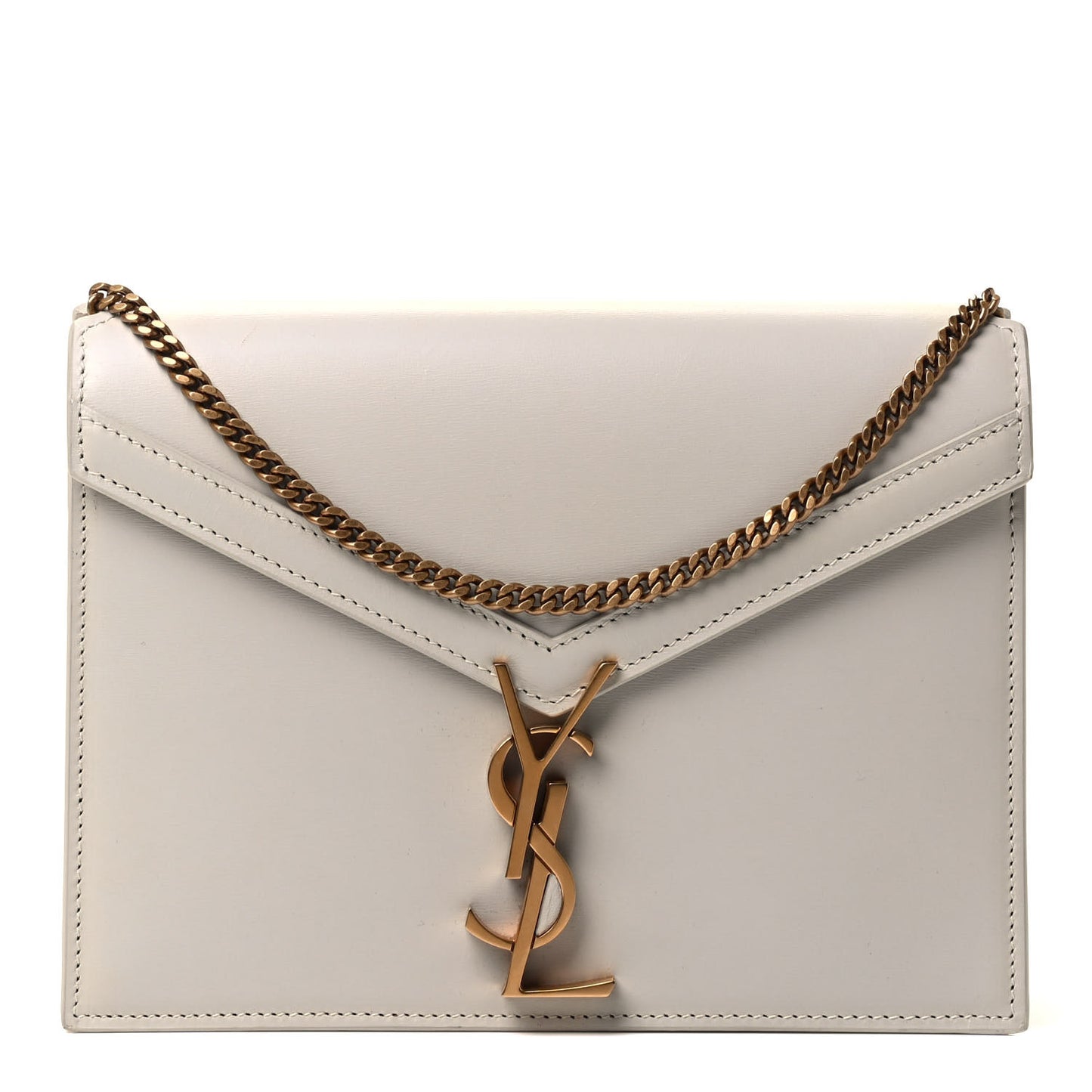 Calfskin Monogram Cassandra Clasp Bag Porcellana