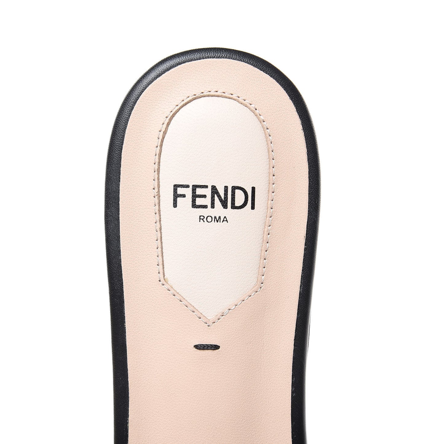 Velvet FF Flat Slide Sandals 38.5 Tobacco