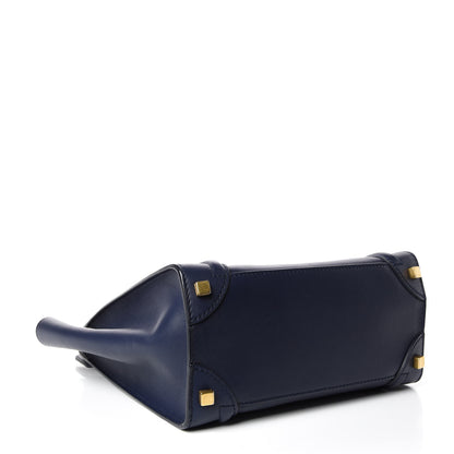 Celine Smooth Calfskin Micro Luggage Navy Blue 4 of 9
