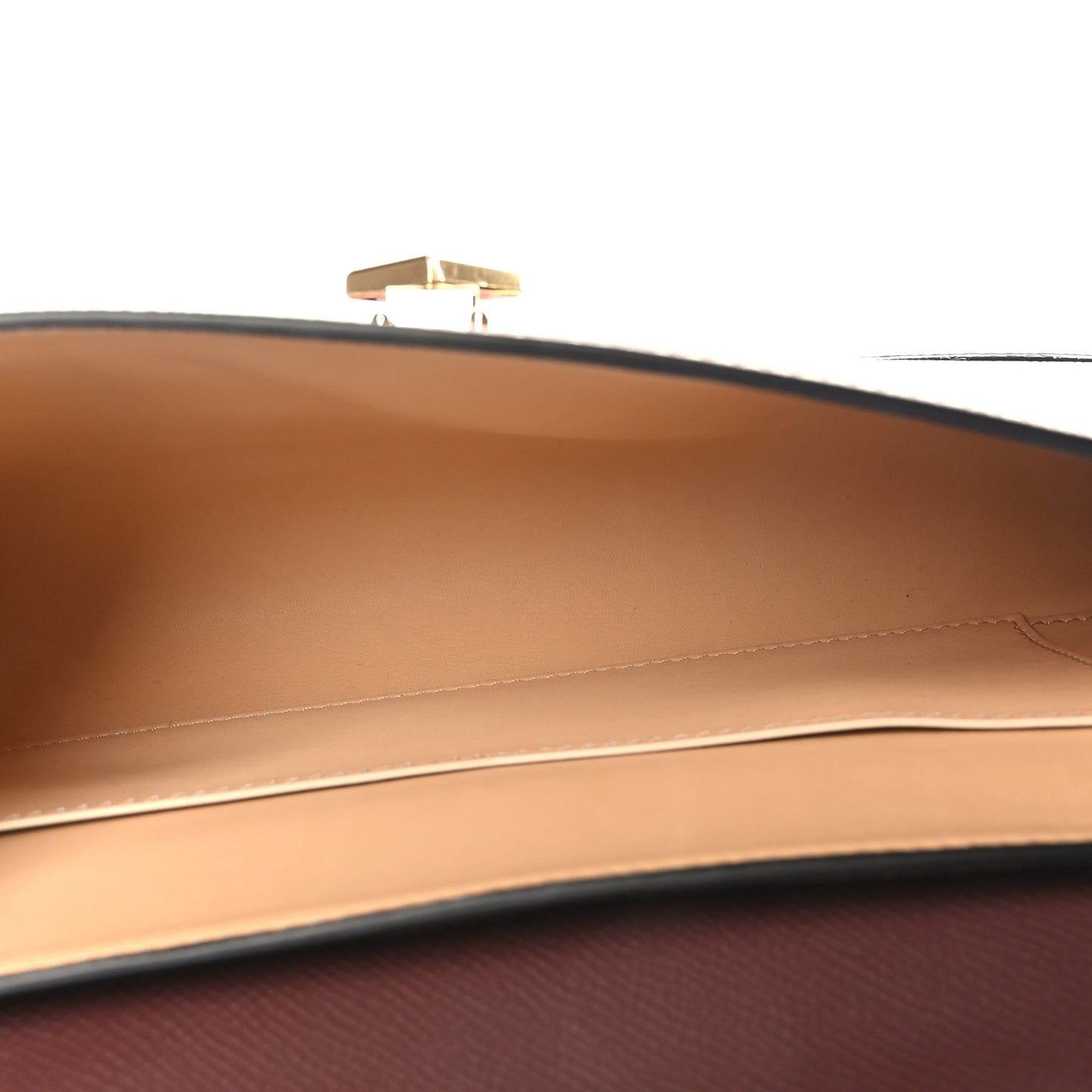 Carat Calfskin Gabrielle Clutch Tonka