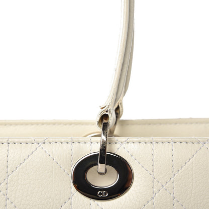 Christian Dior Calfskin Cannage Stitched Large East West Lady Dior White 25 of 29