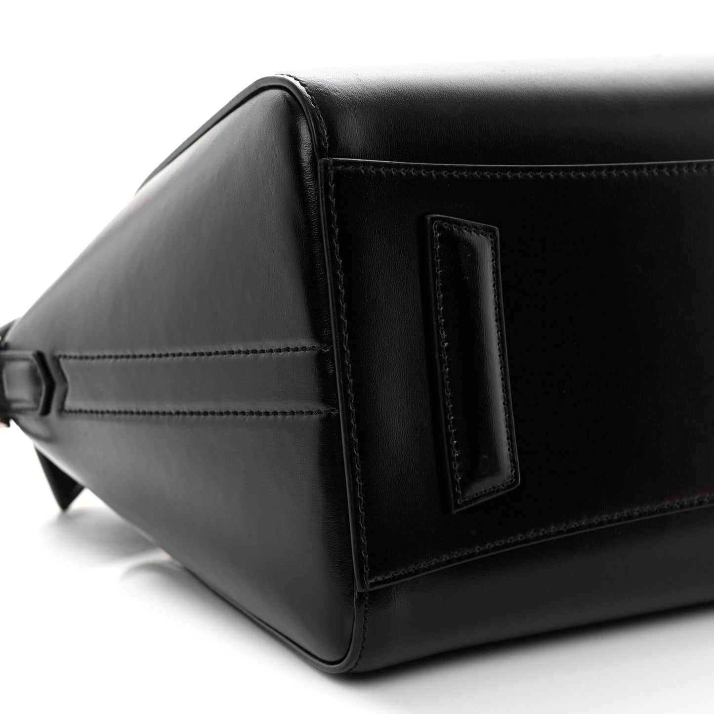 Shiny Lord Calfskin Small Antigona Black
