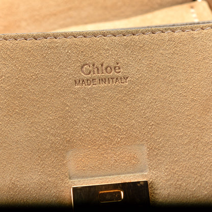 Chloe Suede Smooth Calfskin Drew Shoulder Bag Milky Coffee 6 of 10