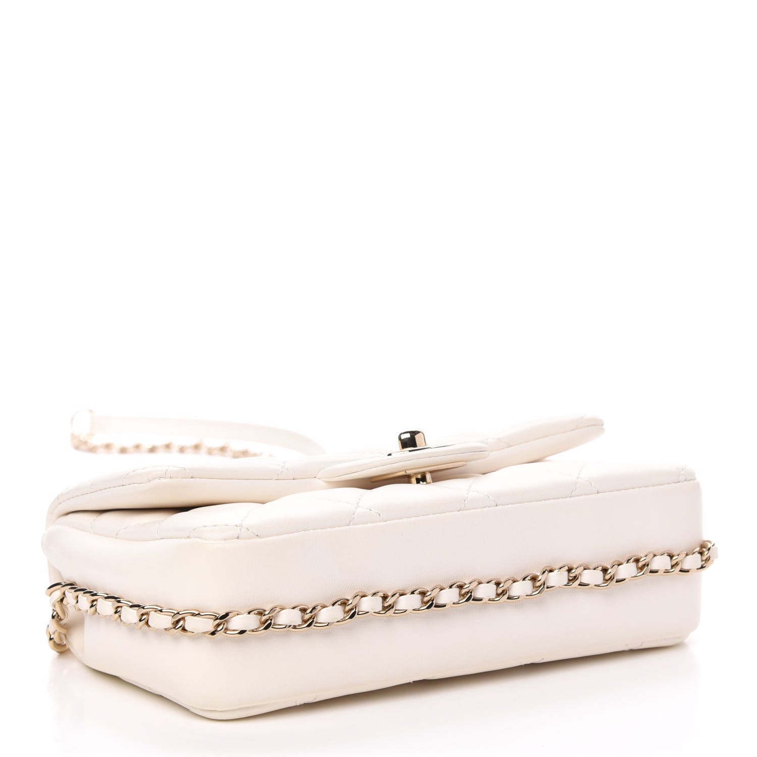 Chanel Lambskin Quilted Mini My Precious Flap White 4 of 11