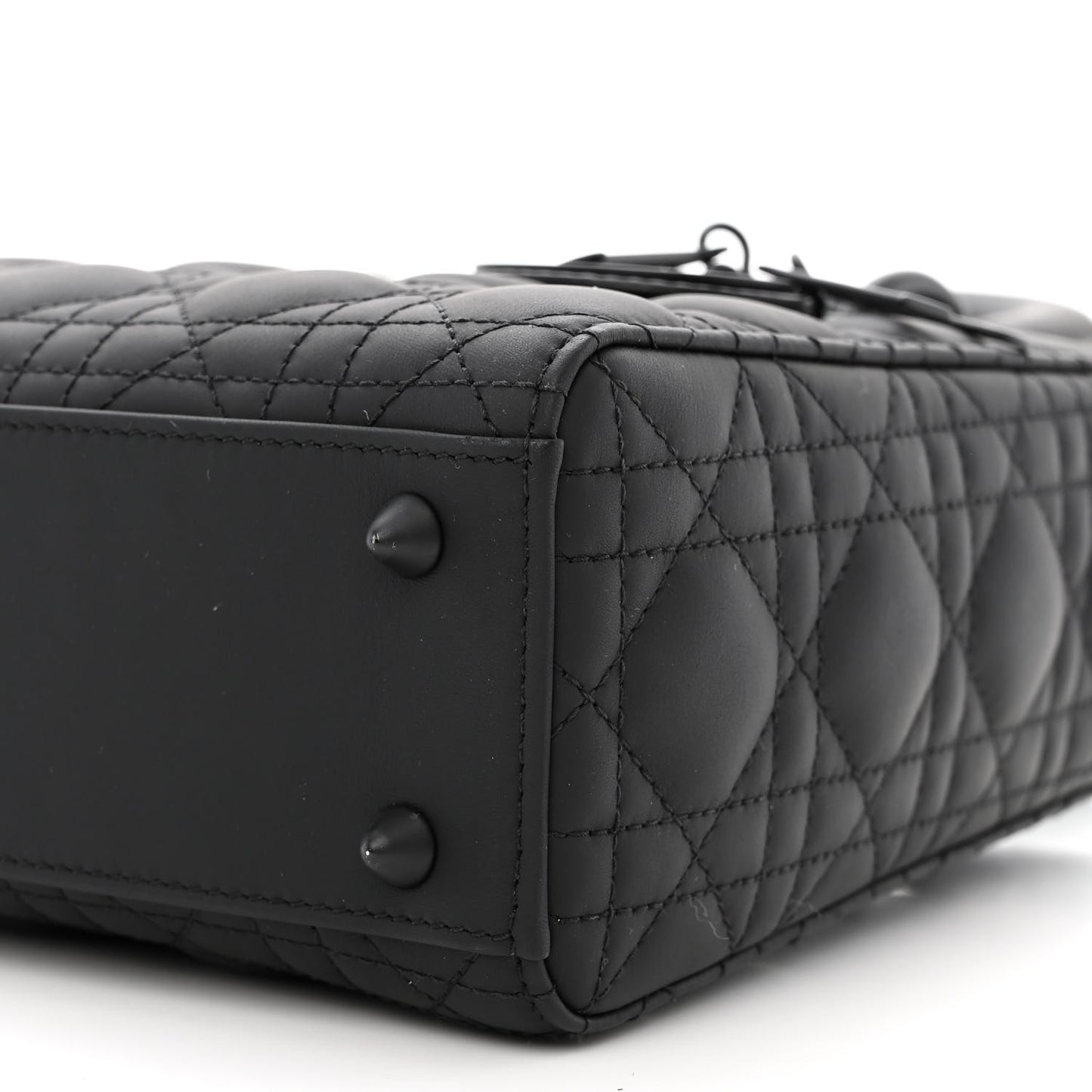 Ultra Matte Calfskin Cannage Small My ABCDior Lady Dior Black