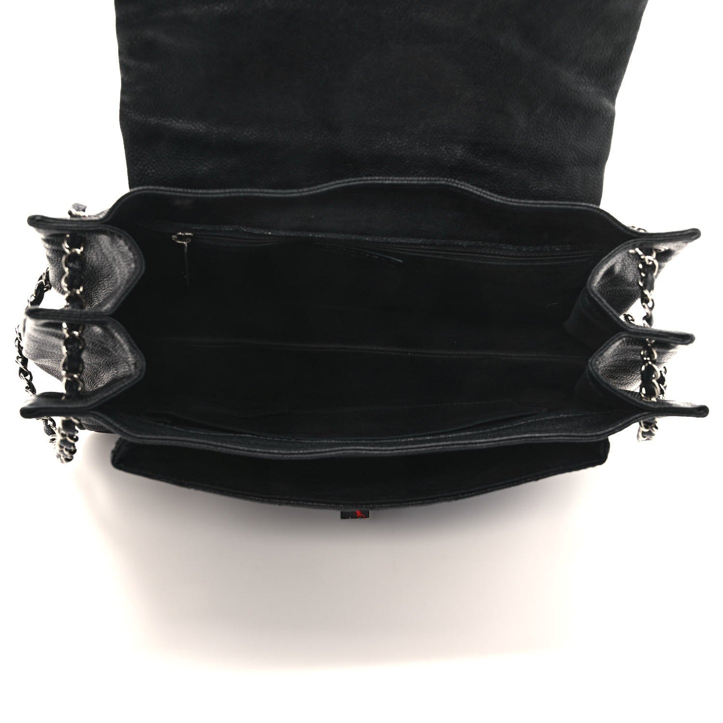 Caviar Mademoiselle Accordion Flap Black