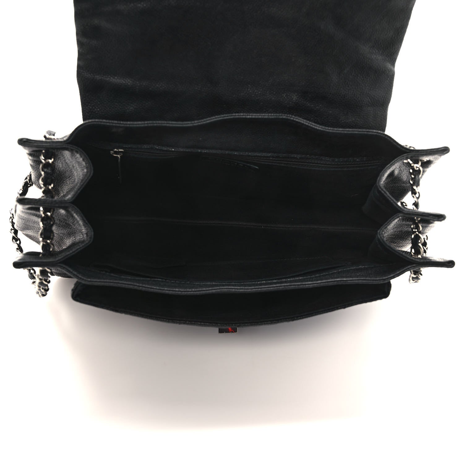 Chanel Caviar Mademoiselle Accordion Flap Black 5 of 8