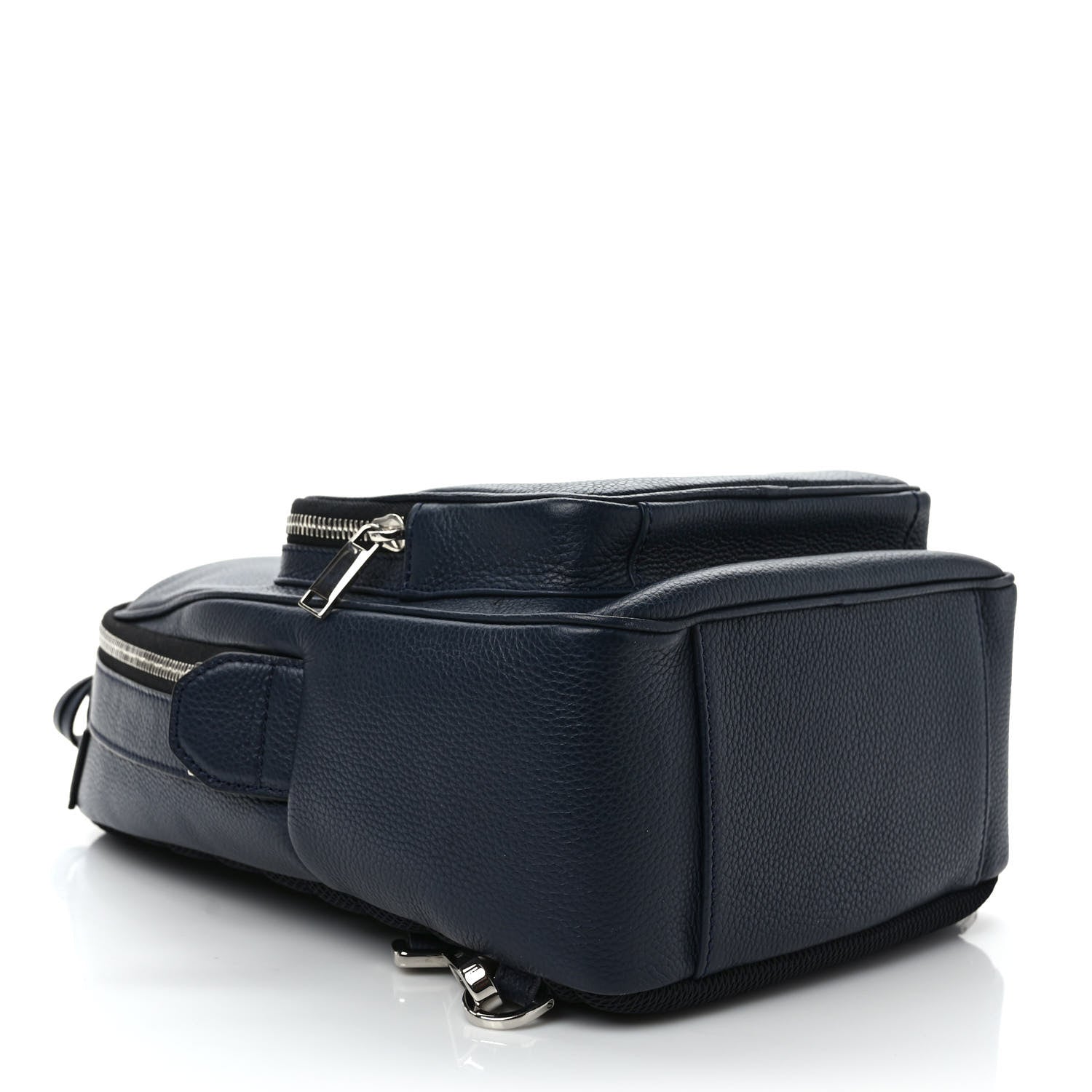 Christian Dior X SHAWN STUSSY Grained Calfskin Ox Head Crossbody Backpack Navy Blue 4 of 8